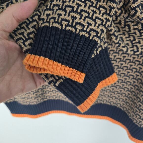 The Upside Castilla Clementine Sweater Mock Neck Geometric Pattern Multicolor S - Picture 8 of 8